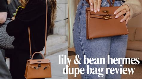 lily and bean hermes dupe|authentic hermes bag dupe.